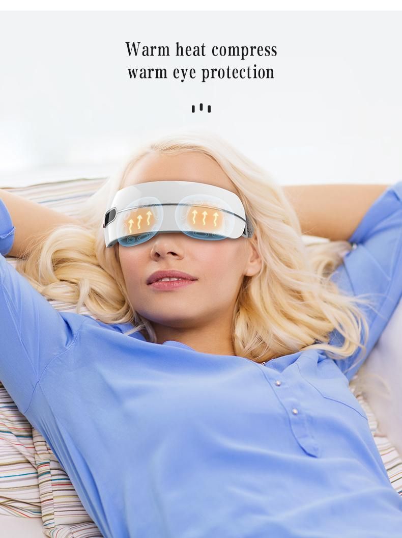 Dry Eyes Eye Strain Sore Eyes, Temple Massage Heated Eye Mask Eye Massager