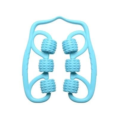Six-Wheel Roller Stovepipe Device Clamp Leg Muscle Relaxer Yoga Resistance Bands Massager Skinny Wyz19444