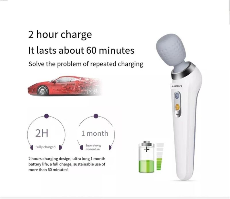 Rechargeable Handheld Massager Vibrating Muscle Massage Stick