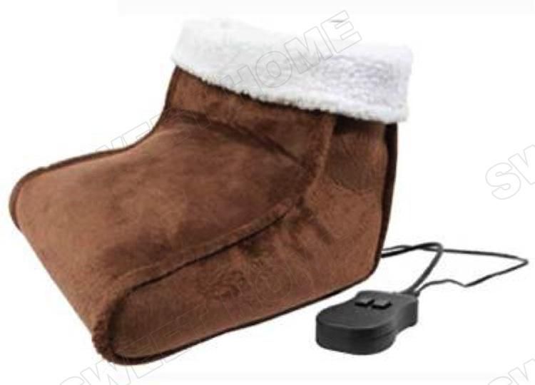 Electric Vibrating Blood Circulation Foot Warm Shoes Vibrator Feet Massager with Heating