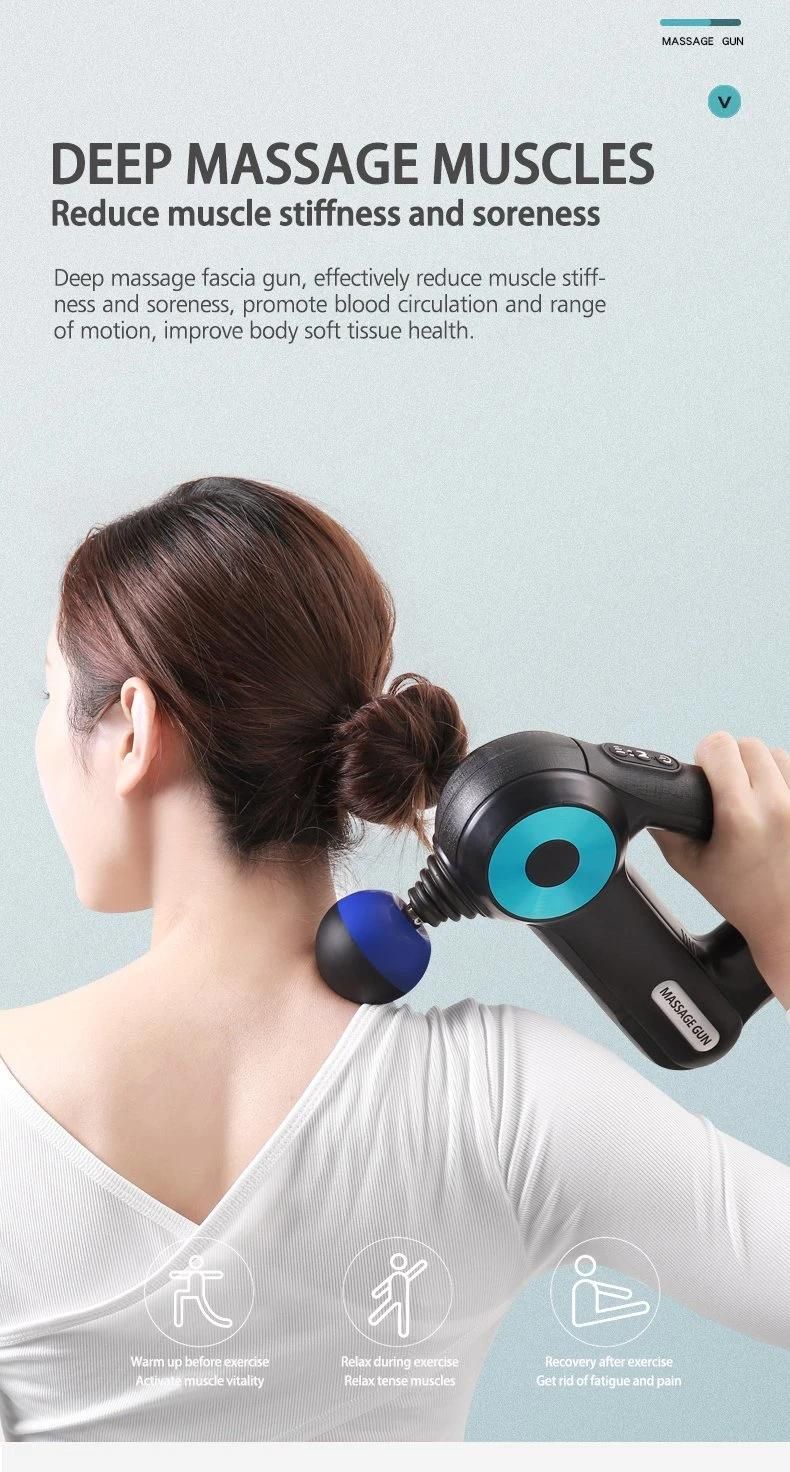 Triangle Massager Gun with 12 Heads Relieve Muscle Pain