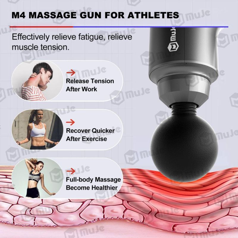 3300rmp High Speed Electric Vibration Percussion Muscle Massage Gun