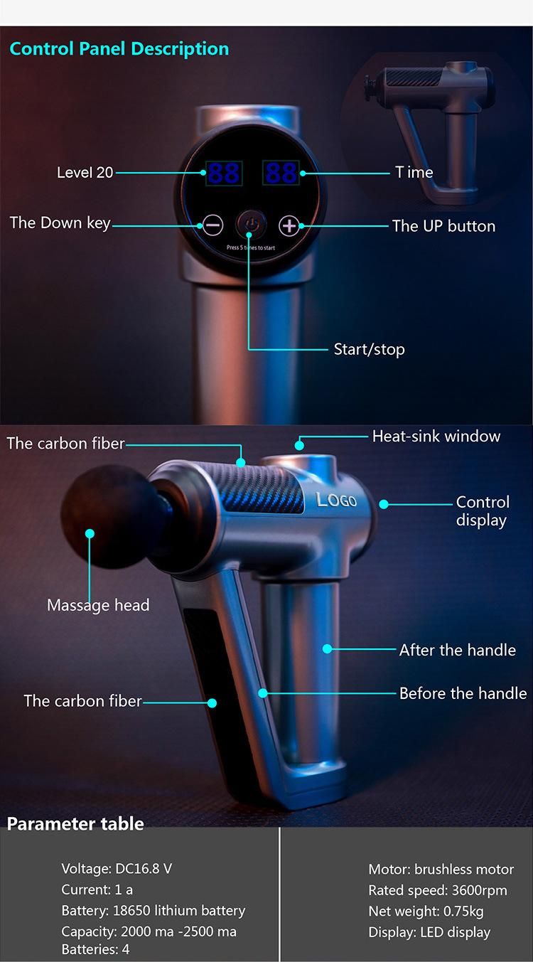 Booster Impulse Percussion Deep Tissue Vibration Body Muscle Massage Gun