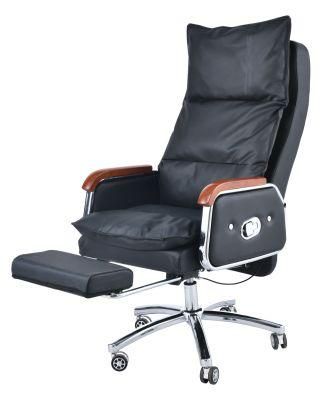 Multifunction Electric Back Lumbar Massage Vibration Executive Chair with Kneading Rollers