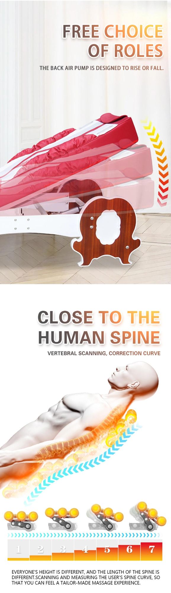 Thermal Jade Roller Acupressure Massage Bed Used Electric Massage Table