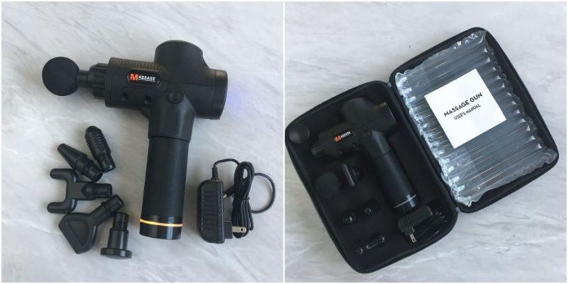 Deep Tissue Portable Handheld Fascial Gun with 6 Changeable Heads