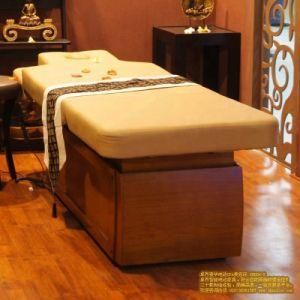 High-End Solid Wooden Electric Beauty and Physical Therapy Bed Stand Electric Body Massage Table (08D04-2)