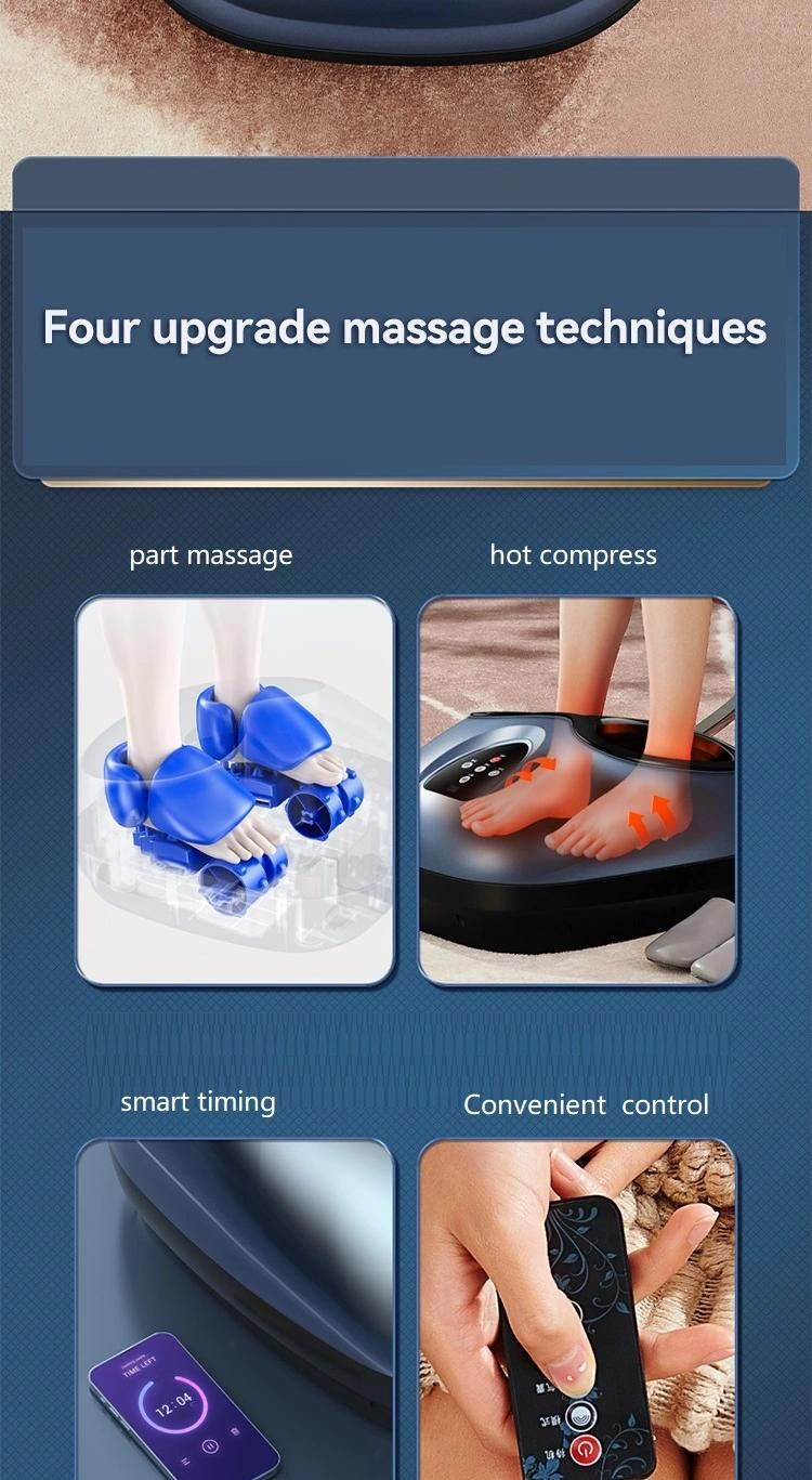 Z808 Hot Selling Full Body Electric Wireless Vibrating Heated Foot Massager for Korea Japan