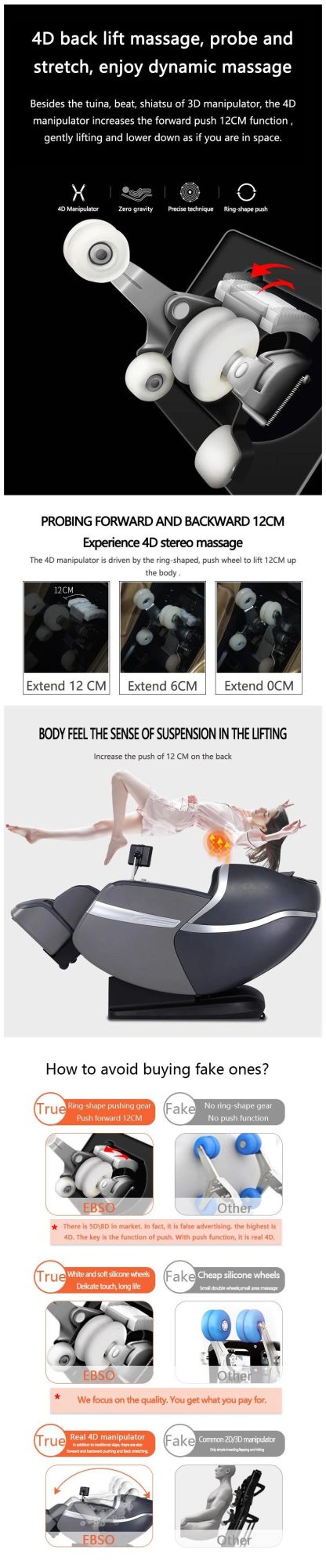 Ogawa Music 2D SL Track Full Body Foot SPA Electronic Massage Chair