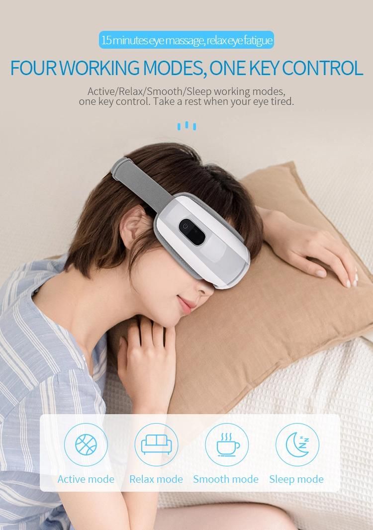 Heat, Vibration Eye Fatigue Electronic Music Eye Massager Wireless Music Eye Beauty Care Massager