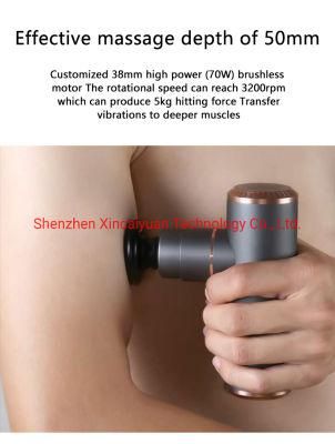 Handled Cordless Mini Massage Gun Electric Powerful Deep Tissue Percussion Muscle Full Body Relax Fascia Neck Shoulder Back
