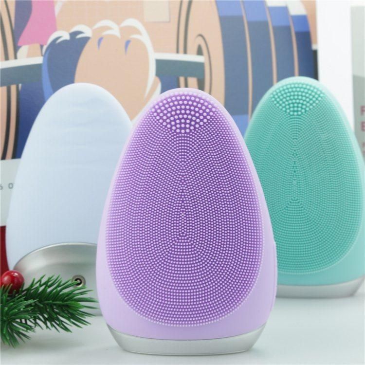 Hot Products 2021 Custom Women Beauty Tools Ultrasonic Skin Care Face Sonic Electric Silicone Facial Cleansing Brush