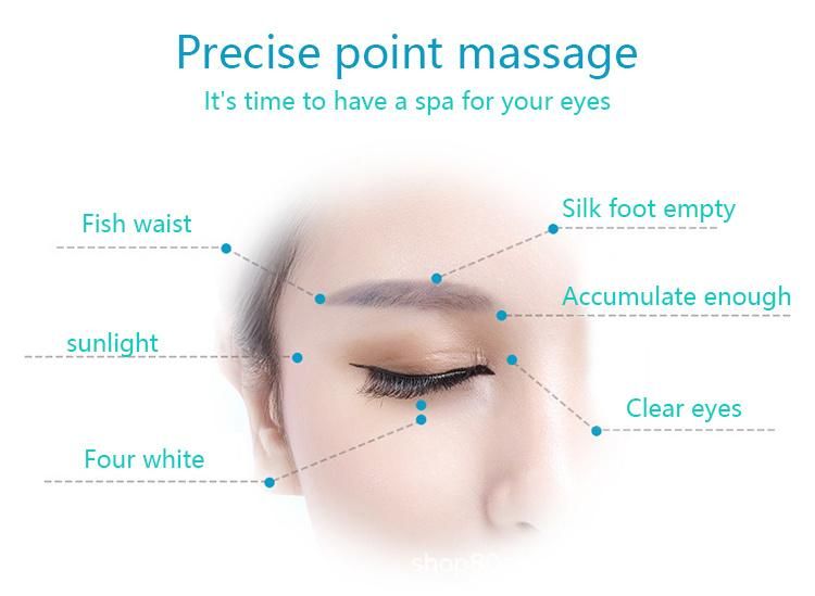 Manufacturer Electronic Smart Eye Relaxer Eye Massage Air Pressure Music Therapy Heat Compression Vibration Eye