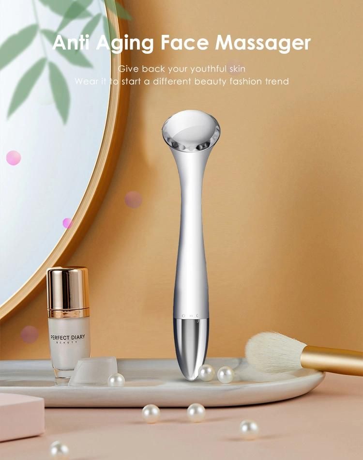 Electric Mini Galvanic Ion Beauty Facial Massager with Ion Inductor