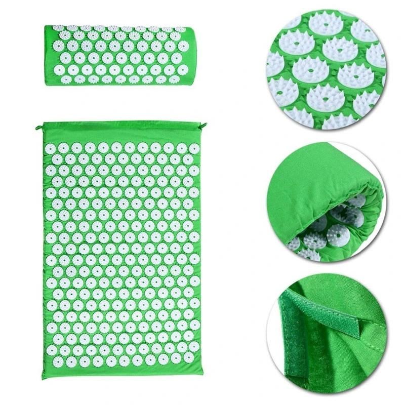 Eco-Friendly Health Massage Acupressure Mat and Pillow Set