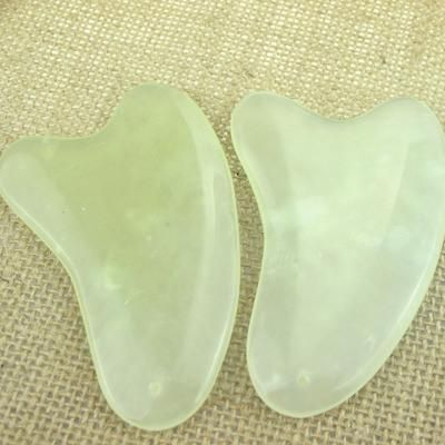 Custom Logo Natural Rose Quartz Gua Sha Board Massage Stone