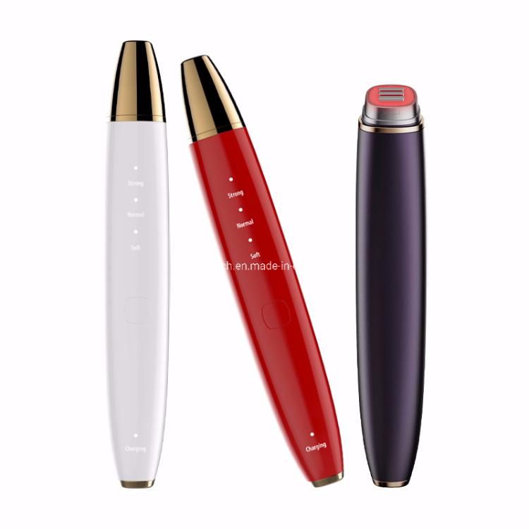 RF Beauty Red Galvanic Massage Pen Eyes Anti-Aging Device Facial Massage LED Light Eye Therapy