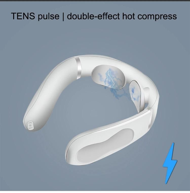 Electromagnetic Pulse Relieve Cervical Muscle Pain Stiff Fatigue Intelligent Wireless Portable Cordless Office Electric Therapy 3D Vibration Neck Massager