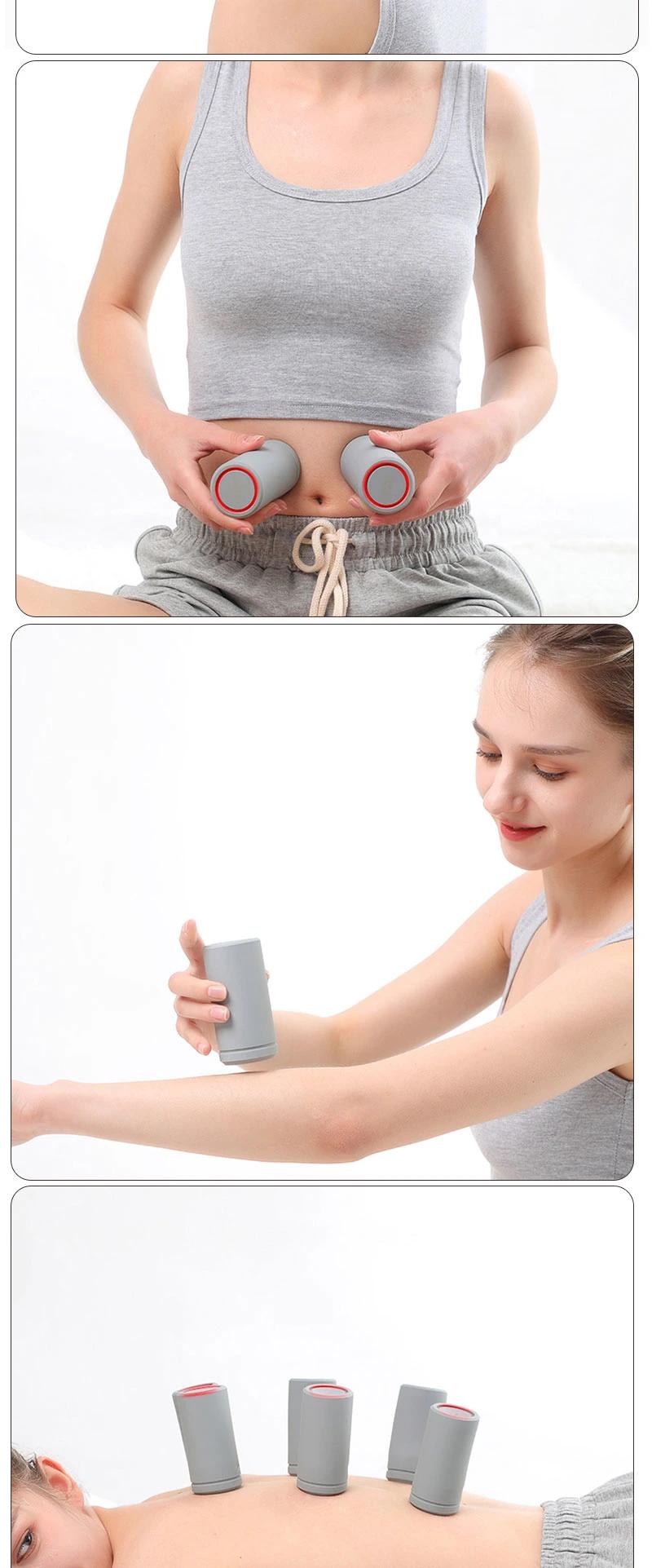 Chinese Vacuum Silicone Cupping Set with EMS Pulse and Massage for Physical Therapy