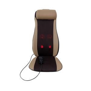 Golden PU Leather Electric Massage Cushion Shiatsu Massage Chair Cushion Electronic Car Seat Massage