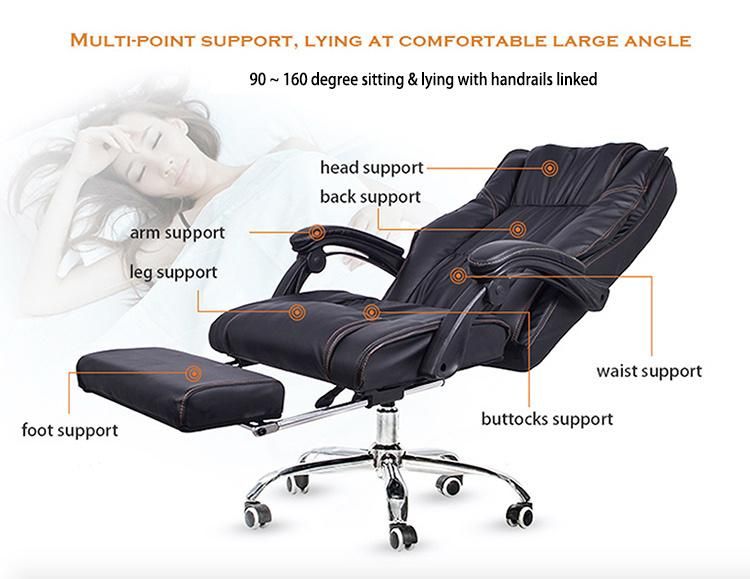 Electric Luxury Executive Heated Swivel Office Massage Chair 3D Body Shiatsu Vibration and Heating Chair Massage