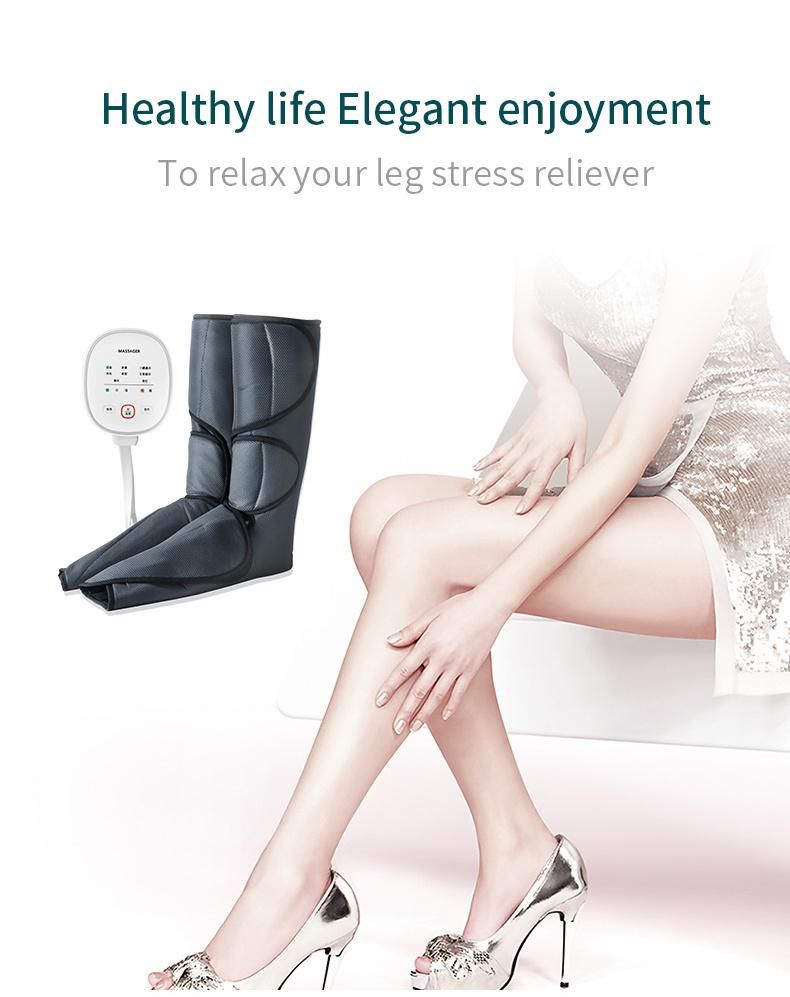 Original Factory Hot Selling Leg and Foot Compression Therapy Massager Leg Massager with Air Pressure and Heat