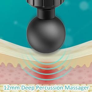 Round Tahath Color Box /Brown Carton Massage RoHS Handheld Electric Mini Muscle Massager