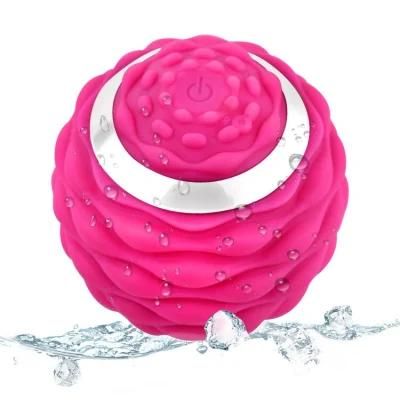 Electric Vibrating Rechargeable Foam Roller Muscle Massage Roller Ball Peanut Massage Ball for Trigger Point Therapy