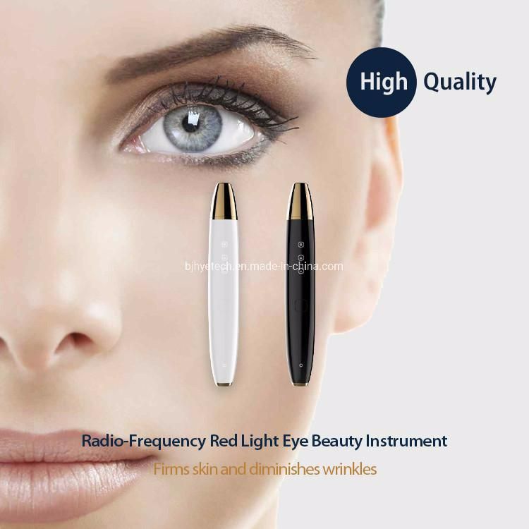 Home Use Mini Eye Massager Pen Warm Massage and Vibration Beauty Thin Face Lip Wireless RF Beauty Facial RF Device