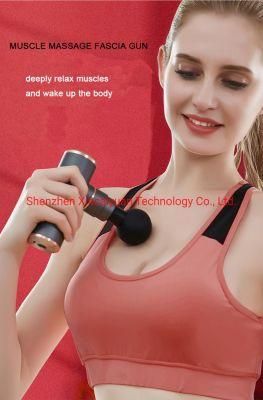 Mini Massage Gun Sports Vibration Deep Tissue Booster Fascia Muscle Full Body Percussion Massager Products