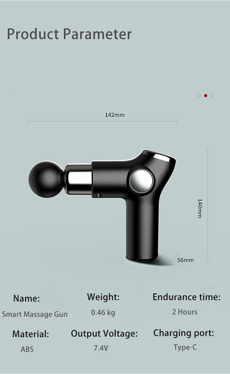 Portable Home Use Full Body Fascia Massage Gun with LED Display