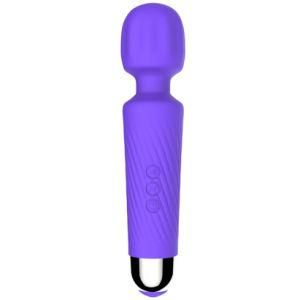 Purple Color Cordless Rechargeable AV Magic Vibrating Massager
