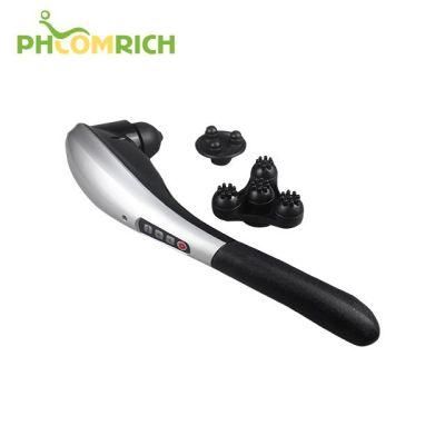 Handheld Back Massager - Percussion Massage with Heat, Deep Tissue Massager for Neck Shoulder Waist Leg Foot Back, Portable Wand Massager