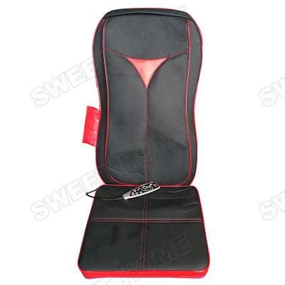 Unique Electric Vibrating Infrared Heat Shiatsu Massage Seat Cushion with Jade Rollers