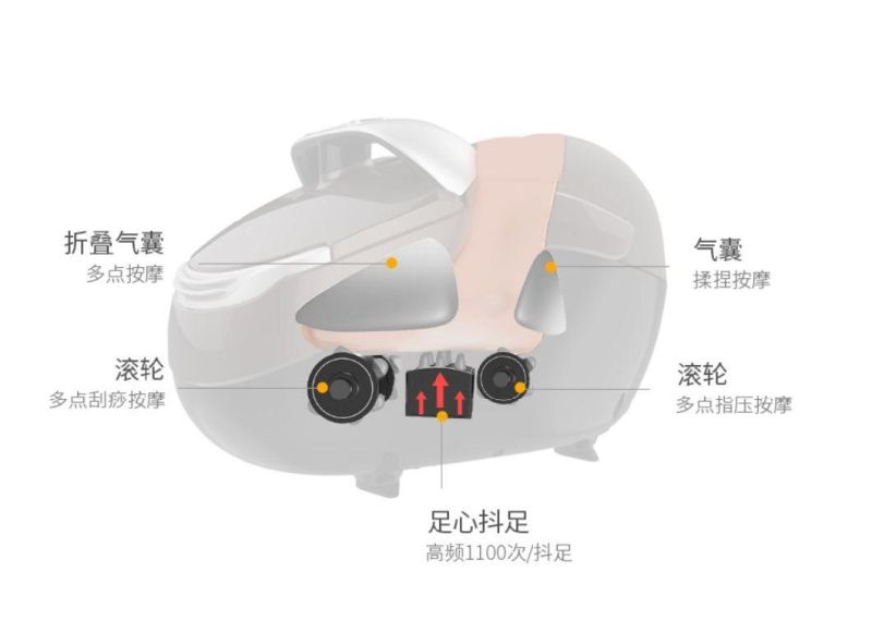 OEM Tapping Vibration Kneading Heating Foot Massage Promote Blood Circulation