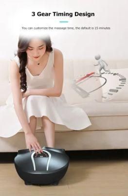 CE FDA Blood Circulation Vibrating Hot Compressing Electric Feet Foot Massager