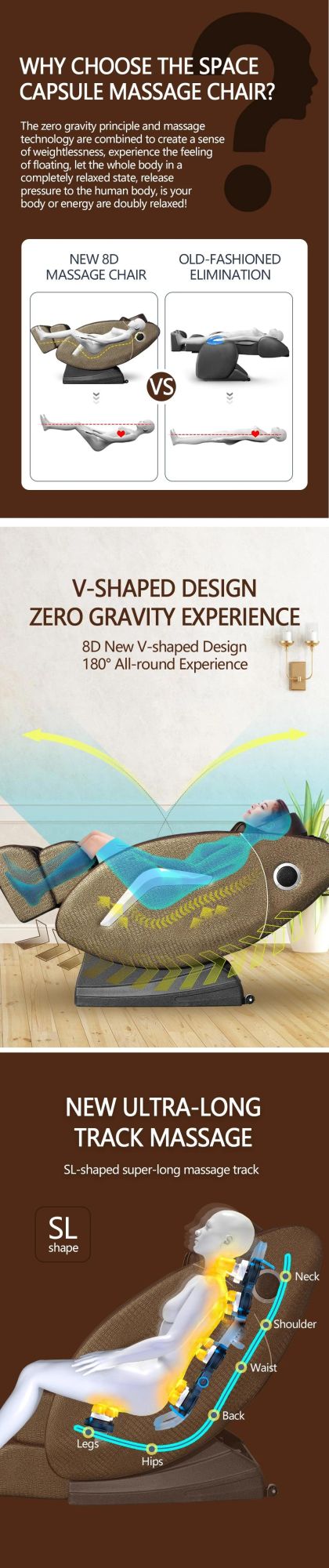 Cheap Portable 3D Zero Gravity Massage Chair with Bluetooth Music Space Capsule Massage Chair