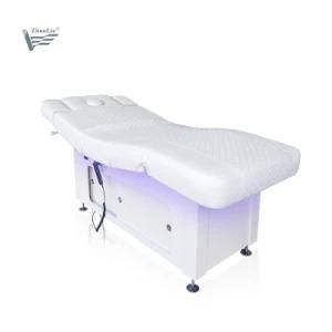 Cheap Price Solid Wood Massage Bed Luxury Modern Adjustable SPA Beauty Salon Eyelash Facial Treatment Cosmetic Table (D170102A)
