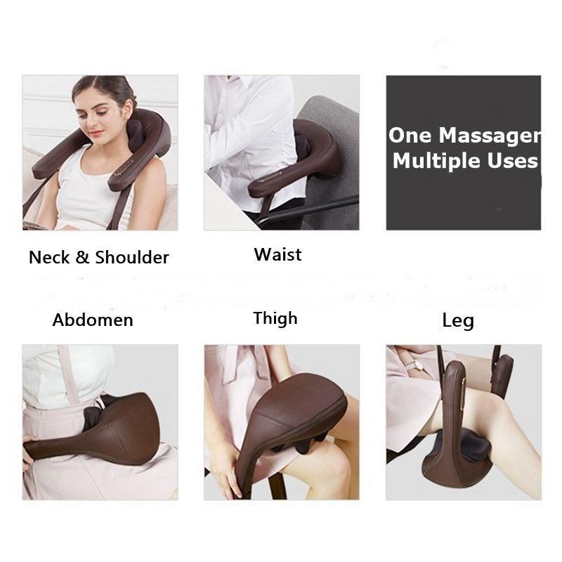 Electric Shiatsu Roller Body Back Massage Machine Neck Shoulder Crazy Fit 3D Massager with Heating