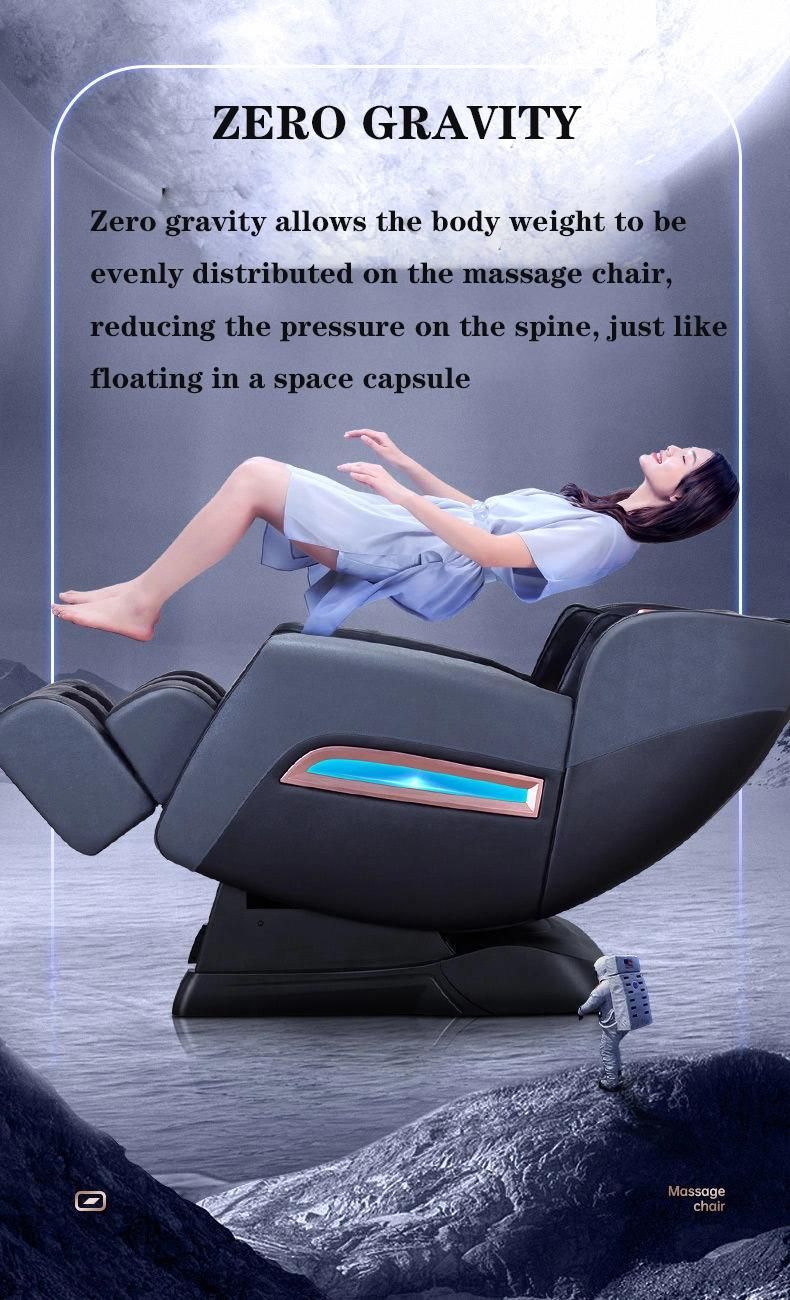 Q9 2022 Hot Sell Fashion Music 4D Zero Gravity Electric Full Body Machine Ddeluxe Shiatsu Massage Chair