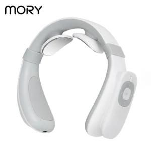 Mory Vibrating Massager Neck Massager Kneading Electronic Heated Impulse Mini Size Travel U Shaped Massage Cervicales