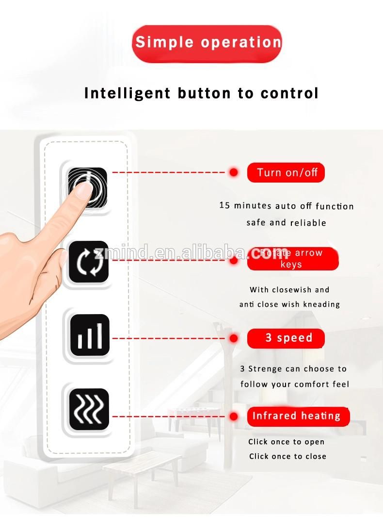 Changing The Current Intensity Neck Pillow Shiatsu Massager for Office Workers