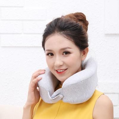 Memory Foam Massage Travel Neck Pillow Nursing Orthopedic Meditation Camping U Shape Custom Car Neck Travel Air Pillow