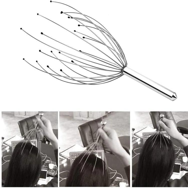 Wholesale Portable Soft Stainless Steel Head Massager for Scalp