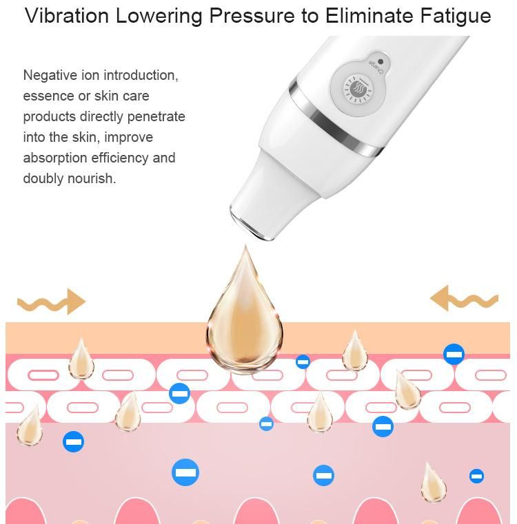 High Frequency Vibrating Warm Heated Manual Electric Facial Eye Massager