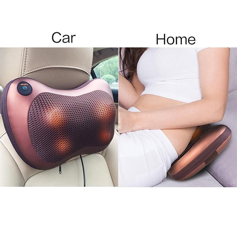 Rechargeable Kneading Shiatsu Heating Neck and Waist Massage Pillow