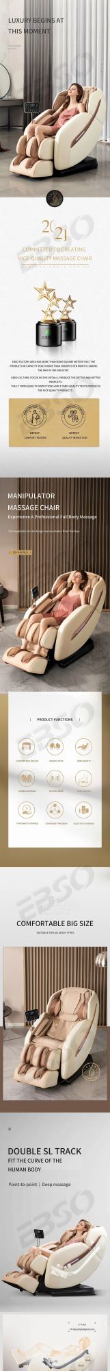 Promotional Various Durable Using Adjustable Zero Gravity Full Body Best Massage Chair