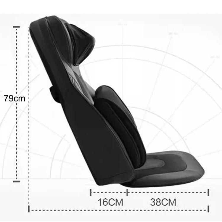 Deluxe Compression 3D Shiatsu Tapping Kneading Electric Neck Shoulder Back and Buttocks Massage Cushion with Airbags