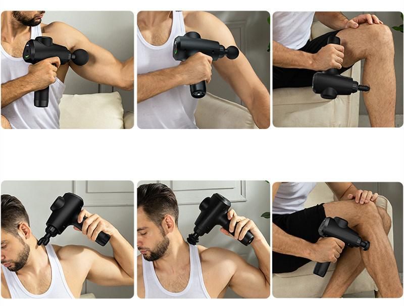 Amazon Hot Sale Hand Held Deep Tissue Percussion Power Vibration Muscle Relax Massage Gun