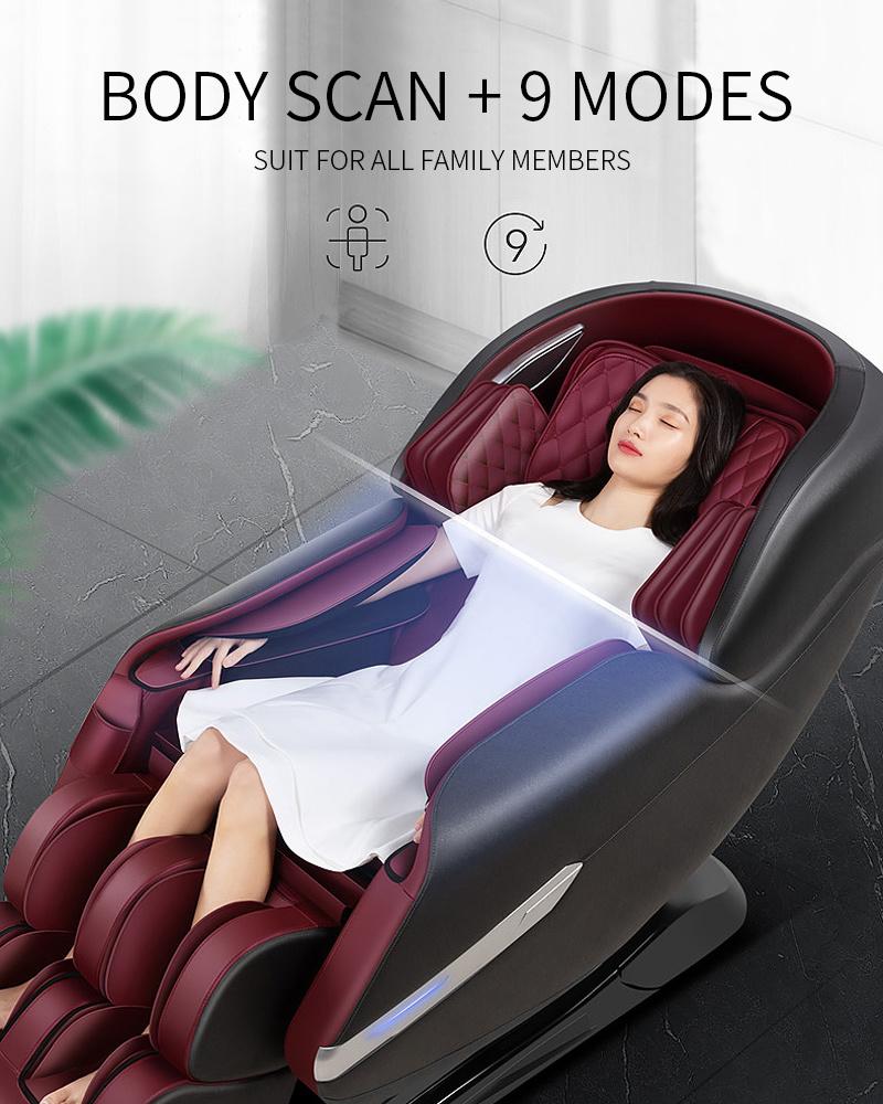 Best Voice Control 4D Electric SL Track Full Body Zero Gravity Massage Chair